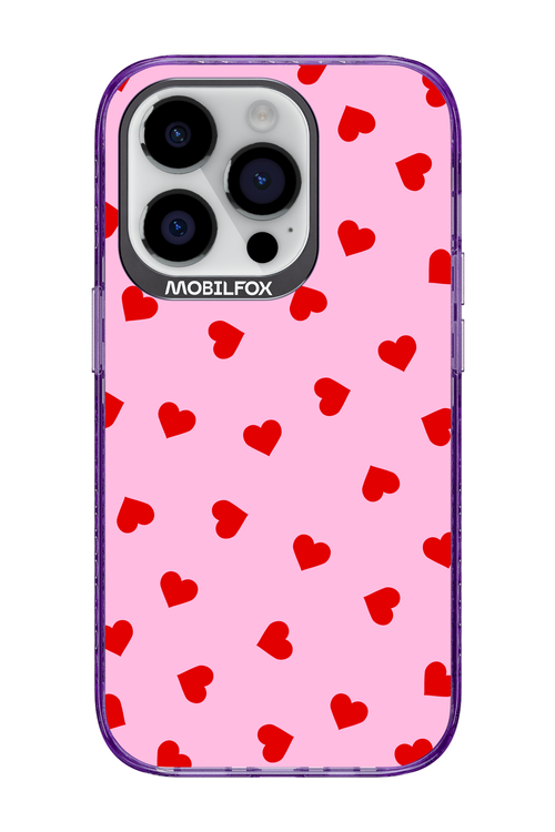 Sprinkle Heart Pink - Apple iPhone 14 Pro