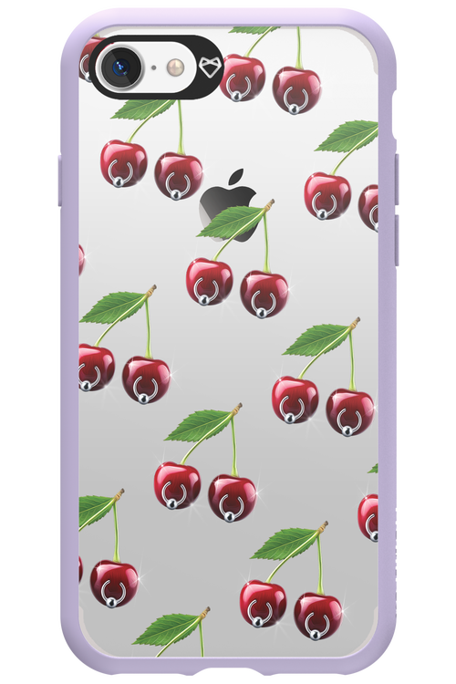 Spicy Cherries Transparent - Apple iPhone 7