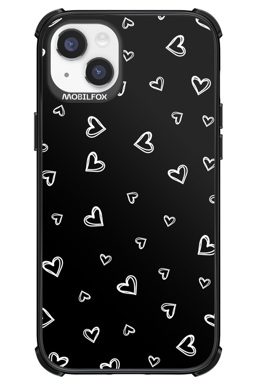 Monochrome Hearts 2.0 - Apple iPhone 14 Plus