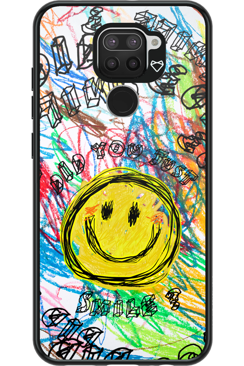 Crayon Smiley Colorful - Xiaomi Redmi Note 9