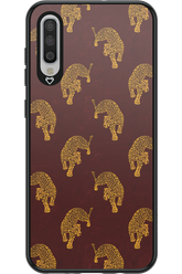 Burgundy Leopard Pattern - Samsung Galaxy A70