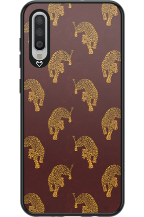 Burgundy Leopard Pattern - Samsung Galaxy A70