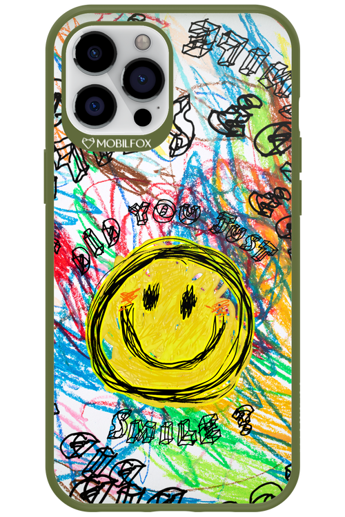 Crayon Smiley Colorful - Apple iPhone 12 Pro Max