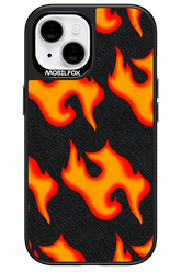 HYPER FLAMES Leather - Apple iPhone 15