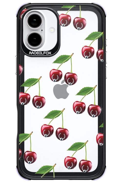 Spicy Cherries Transparent - Apple iPhone 16 Plus