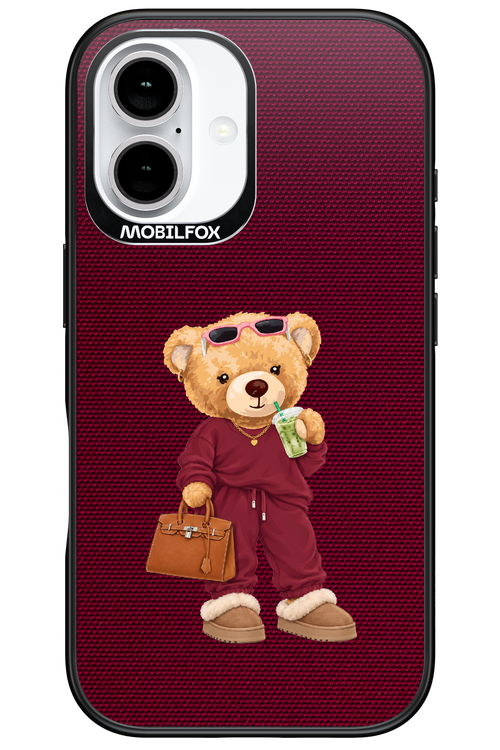 Burgundy Bear 2.0 - Apple iPhone 16